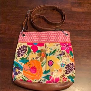 Vibrant purse with adjustable shoulder strap
